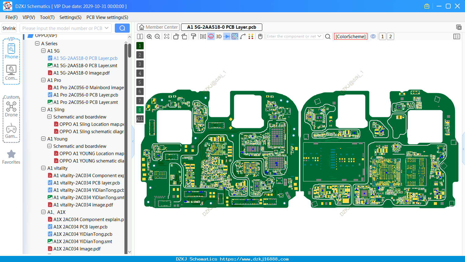 OPPO A1 5G-2AA518-0 PCB Layer